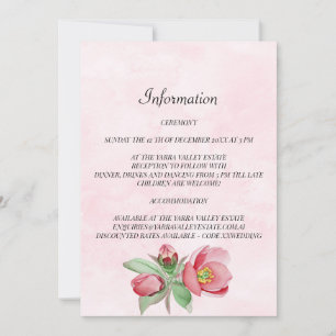 Festividades Cartão de Informação De Casamento Elegante. Con