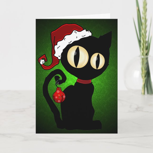 Festividades Cartão de "Inkblot de Natal" (Frente)