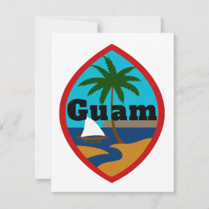 Festividades Cartão de Livro Aberto Guam Seal