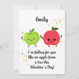 Festividades Cartão de maçã do dia dos namorados
