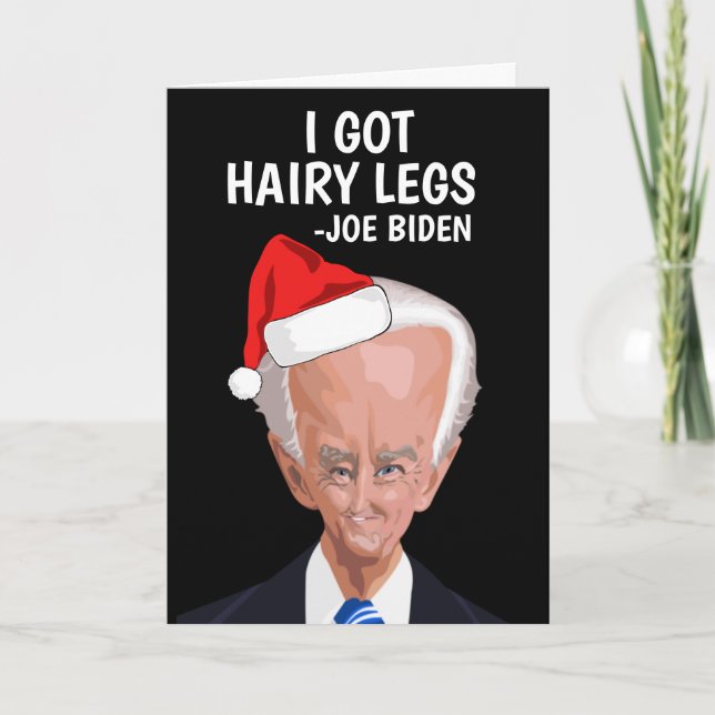 FESTIVIDADES CARTÃO DE MELHORIA DE NATAL DE JOE BIDEN (Frente)