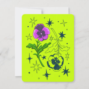 Festividades Cartão de Mês de Aniversário de Fevereiro (Violet)