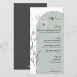 Festividades Cartão de Mesa Botânica de Aquarela 4x8"