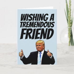 FESTIVIDADES CARTÃO DE MORTE DE BAIXO DIA DE TRUMP DONALD PARA 