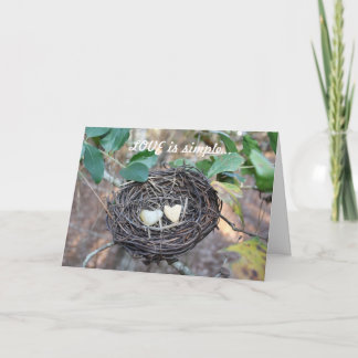 Festividades Cartão de namorados c/ 2 Ovos cardíacos dentro