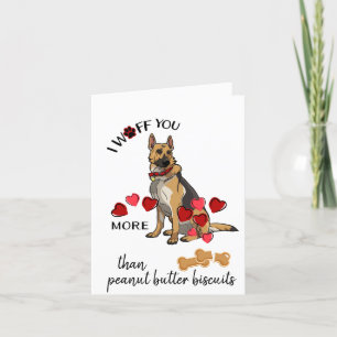 Festividades Cartão de namorados do seu German shepherd Cachorr