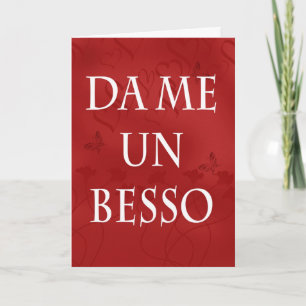 Festividades Cartão De Namorados Espanhol - Beije-Me Em Espanho