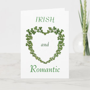 Festividades Cartão de Namorados irlandês e romântico