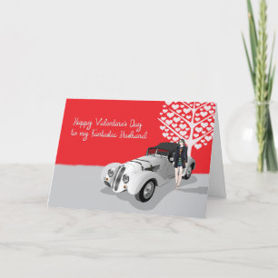 Festividades Cartão de namorados para marido com carro Legal