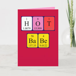 Festividades Cartão de Namorados periódica de mesa Hot Babe