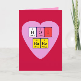 Festividades Cartão de Namorados periódica de mesa Hot Babe