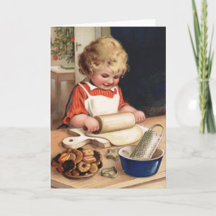 Festividades Cartão de Natais vintages de Cookies de Natal