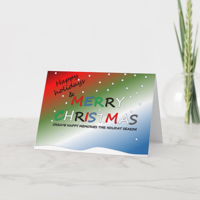 Festividades Cartão de Natal (Frente)