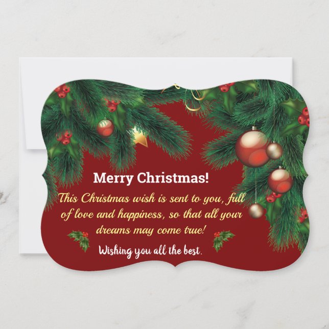 Festividades Cartão de Natal (Frente)