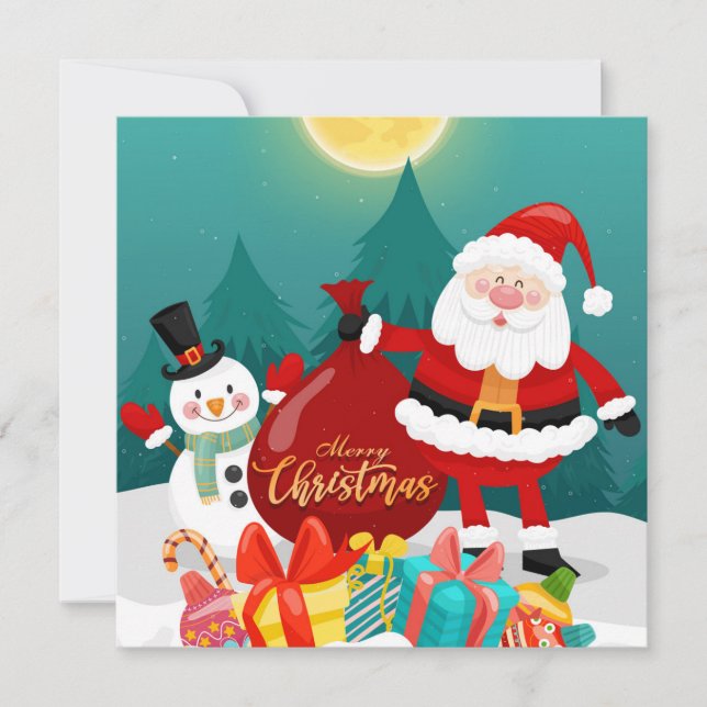 Festividades Cartão de Natal (Frente)