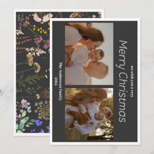 Festividades Cartão de Natal 2 foto botânica floral feriado