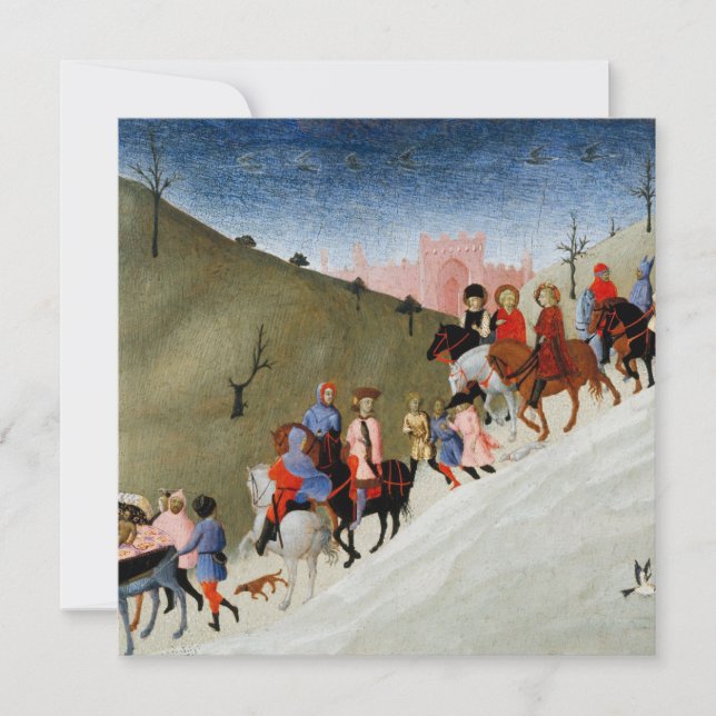 Festividades Cartão de Natal A Jornada dos Magos (Frente)