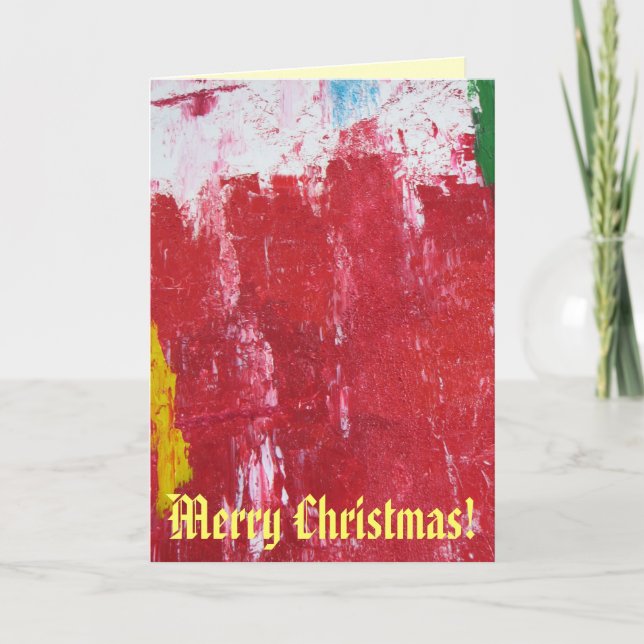 Festividades Cartão de Natal abstrato! (Frente)