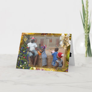 Festividades Cartão de Natal Africano