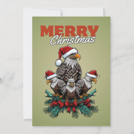 Festividades Cartão de Natal Águia Personalizado