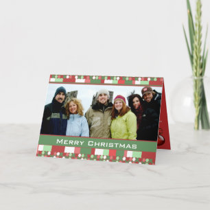 Festividades Cartão de Natal Alegre Com a Sua Foto