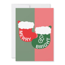 Cartão de Natal Alegre e Brilhante