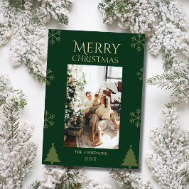 Festividades Cartão de Natal alegre personalizado com foto da f
