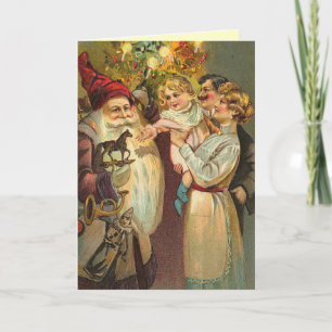 Festividades Cartão de Natal Alemão Vintage