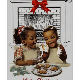 Festividades Cartão de natal americano Vintage