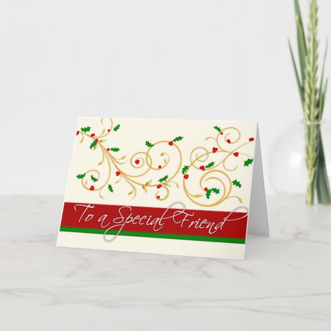 Festividades Cartão de Natal - Amigo Especial (Frente)