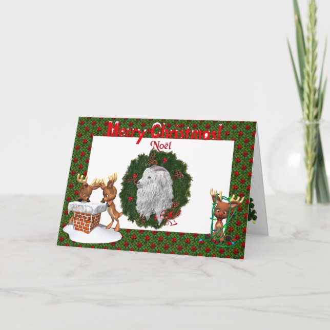 Festividades Cartão de Natal Angora Goat (Frente)