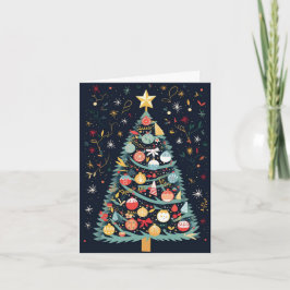 Festividades Cartão de Natal - Árvore de Natal Decorativa