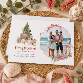 Festividades Cartão de Natal Australiano com Foto