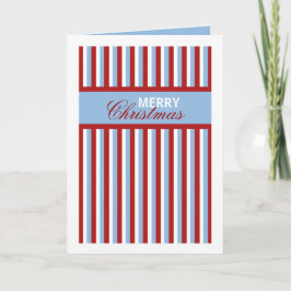 Festividades Cartão de Natal azul Strips