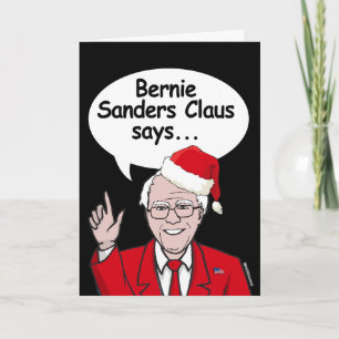 Festividades Cartão de Natal Bernie Sanders - Bernie Sanders Cl