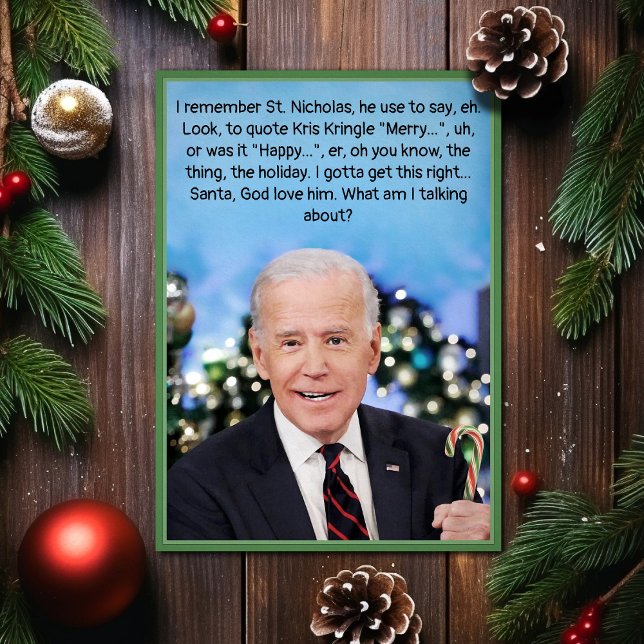 Festividades Cartão de Natal Biden (Criador carregado)