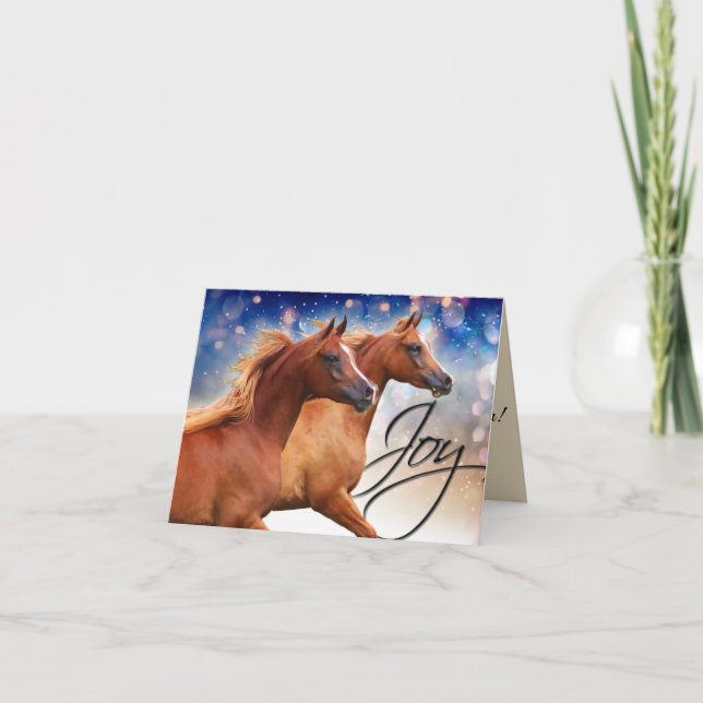 Festividades Cartão de Natal BOGO Colts (Frente)