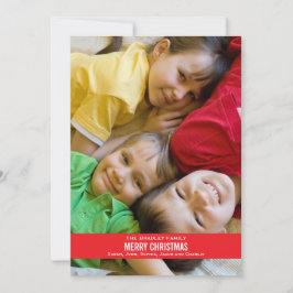 Festividades Cartão de Natal Bold Red Ribbon