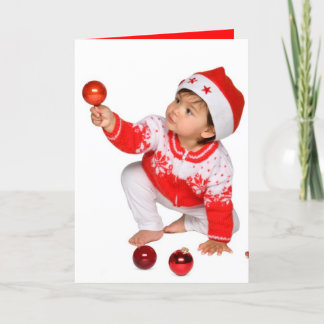 Festividades Cartão de Natal bonito e engraçado - Bebê