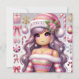 Festividades Cartão de Natal Bonito para adolescentes da Roblox