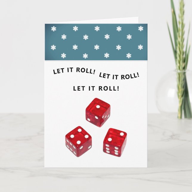 Festividades Cartão de Natal Bunco (Frente)