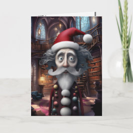 Festividades Cartão de Natal Burtonesque Caprichoso Design Orig