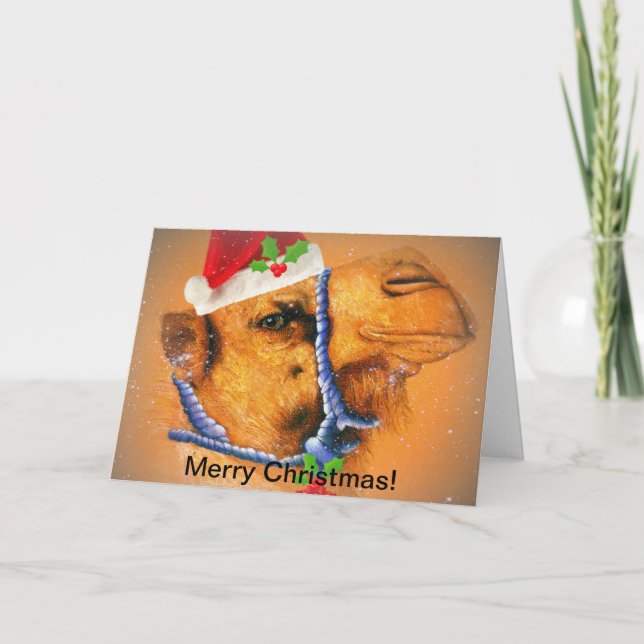 Festividades Cartão de Natal Camel (Frente)