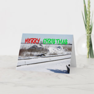 Festividades Cartão de Natal Caminho de Ferro