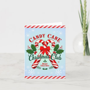 Festividades Cartão de Natal Candy Cane