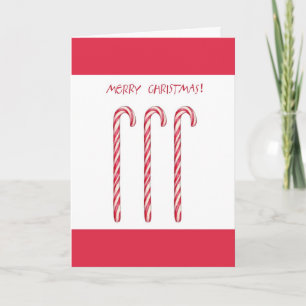 Festividades Cartão de Natal Candy Cane