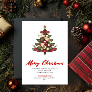 Festividades Cartão de Natal caprichoso de árvore de Natal edit