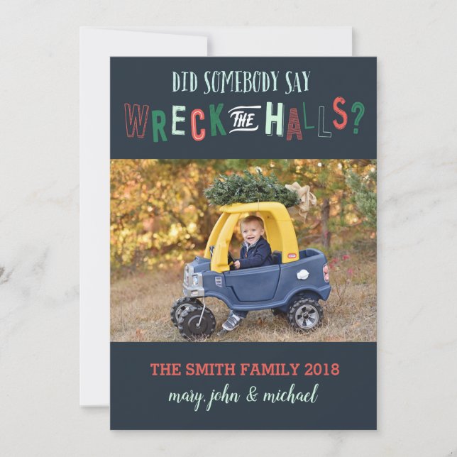 Festividades Cartão de Natal, Cartão com fotos de Férias, Engra (Frente)