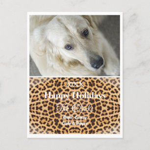 Festividades Cartão de Natal - Cartão postal Leopard - HAMbWG
