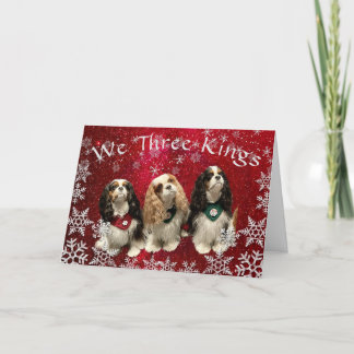Festividades Cartão de Natal Cavalier King Charles Spaniel